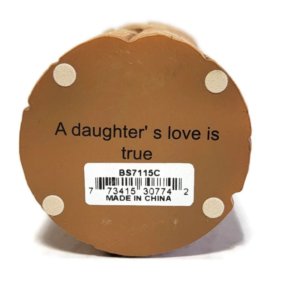 Betty Singer Collection Candle Holder A Daughter's Love is True with Box 7.5